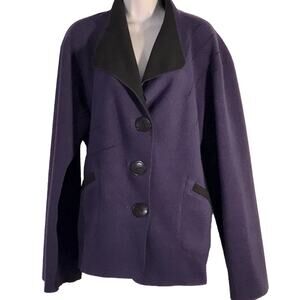 Renee Lamor Purple Fleece Jacket. XL